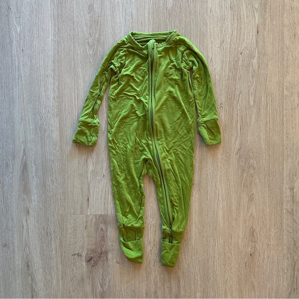 Little Sleepies Avocado Green Zippy